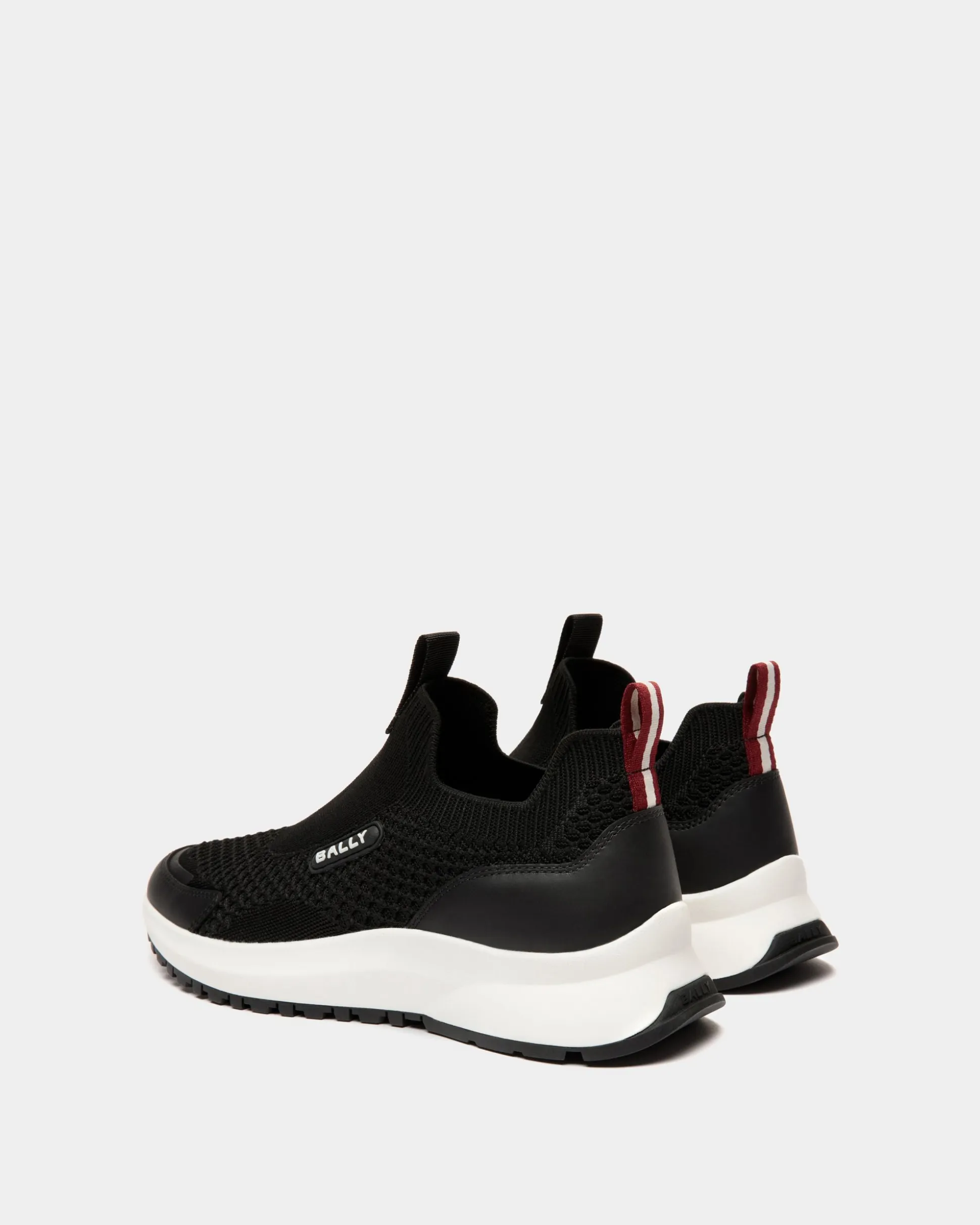 Outline Sneaker in Black Nylon