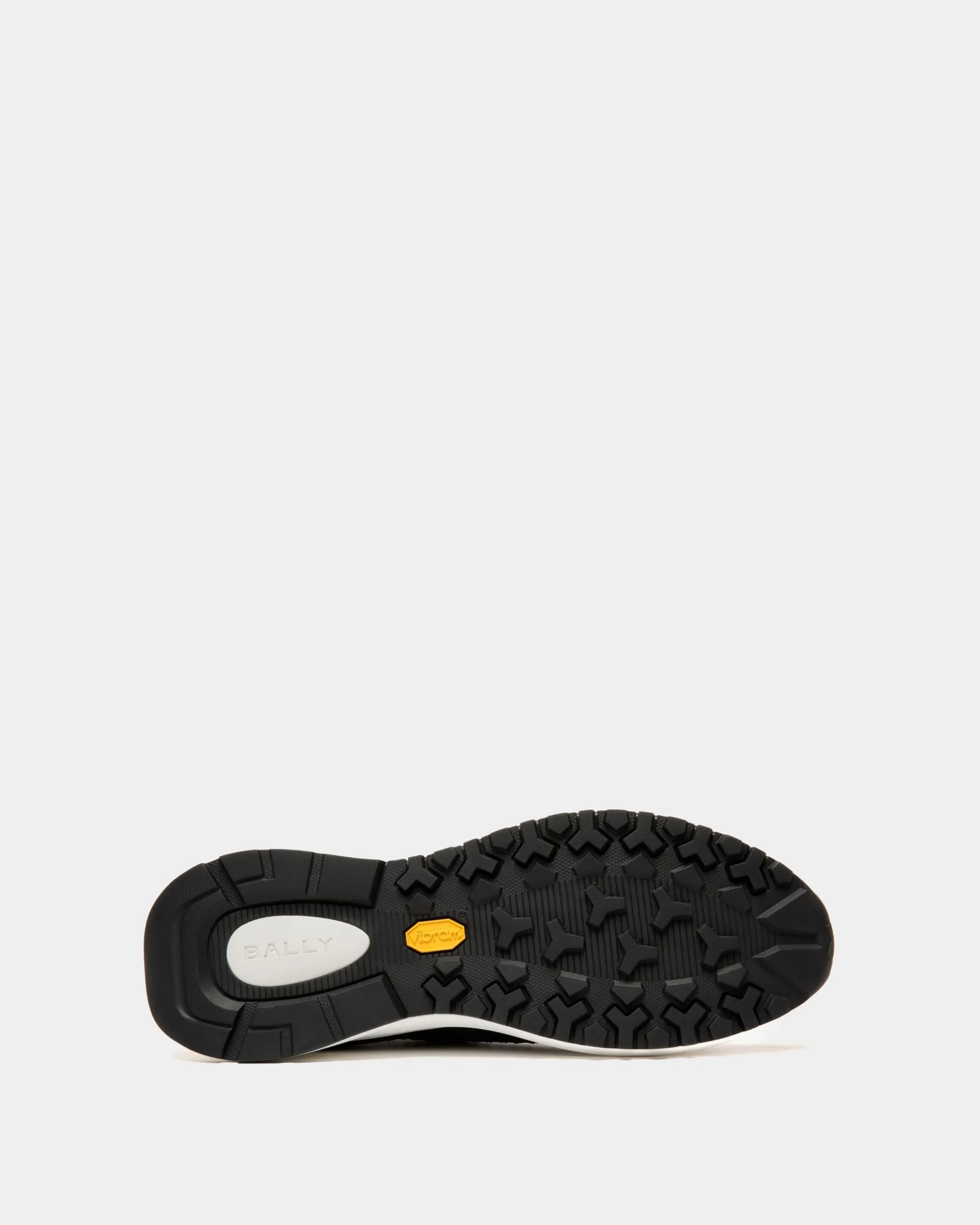 Outline Sneaker in Black Nylon
