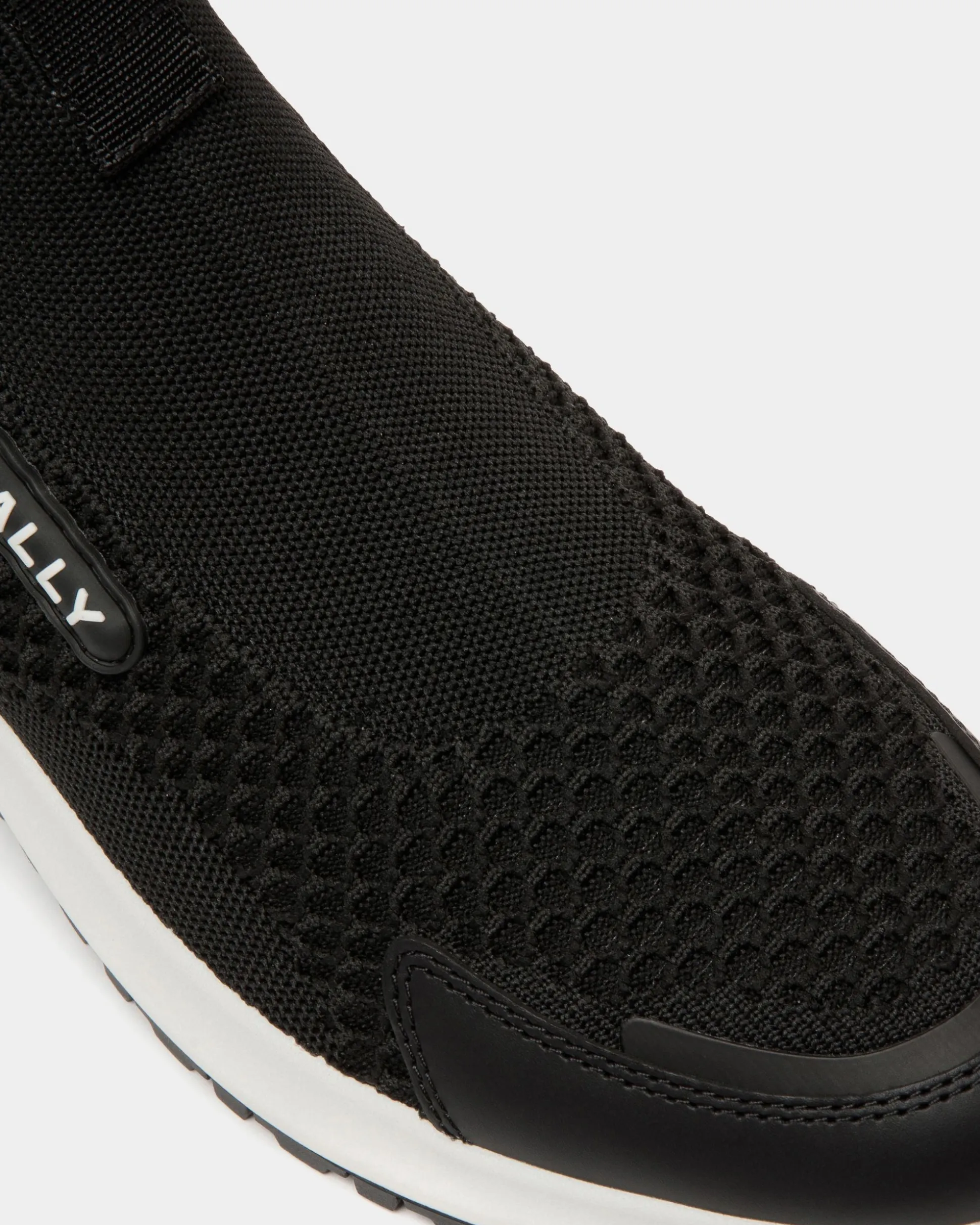 Outline Sneaker in Black Nylon