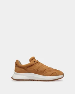 Outline Sneaker in Brown Nubuck Leather