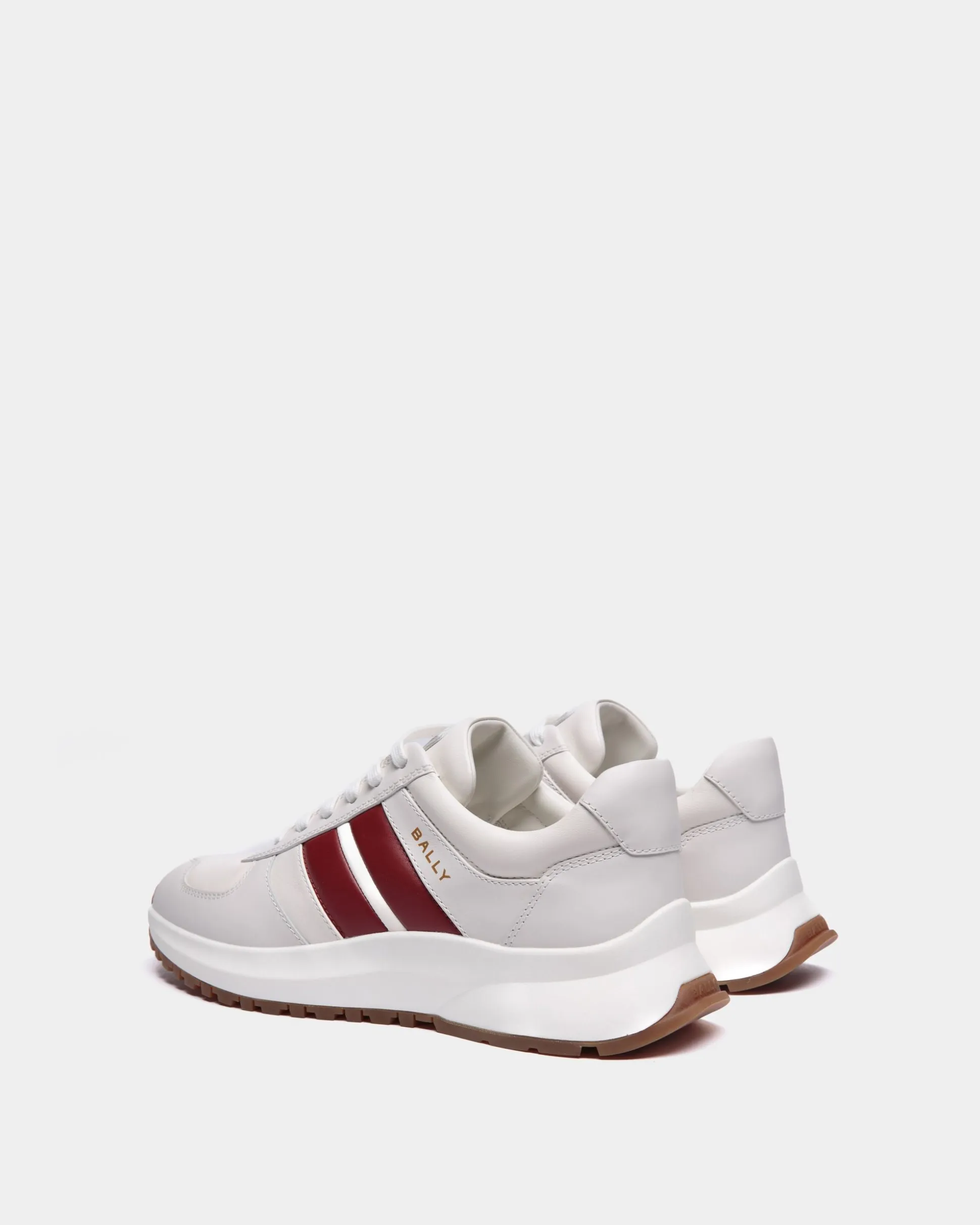 Outline Sneaker In White Leather