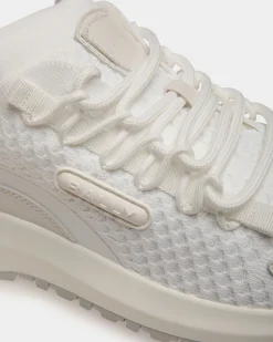Outline Sneaker In White Nylon