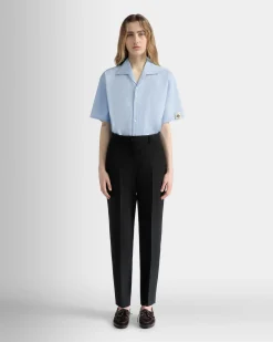 Oversized Shirt in Light Blue Cotton