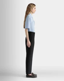 Oversized Shirt in Light Blue Cotton