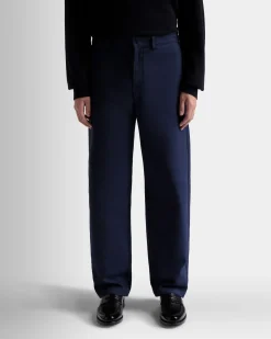 Pants in Dark Blue Cotton