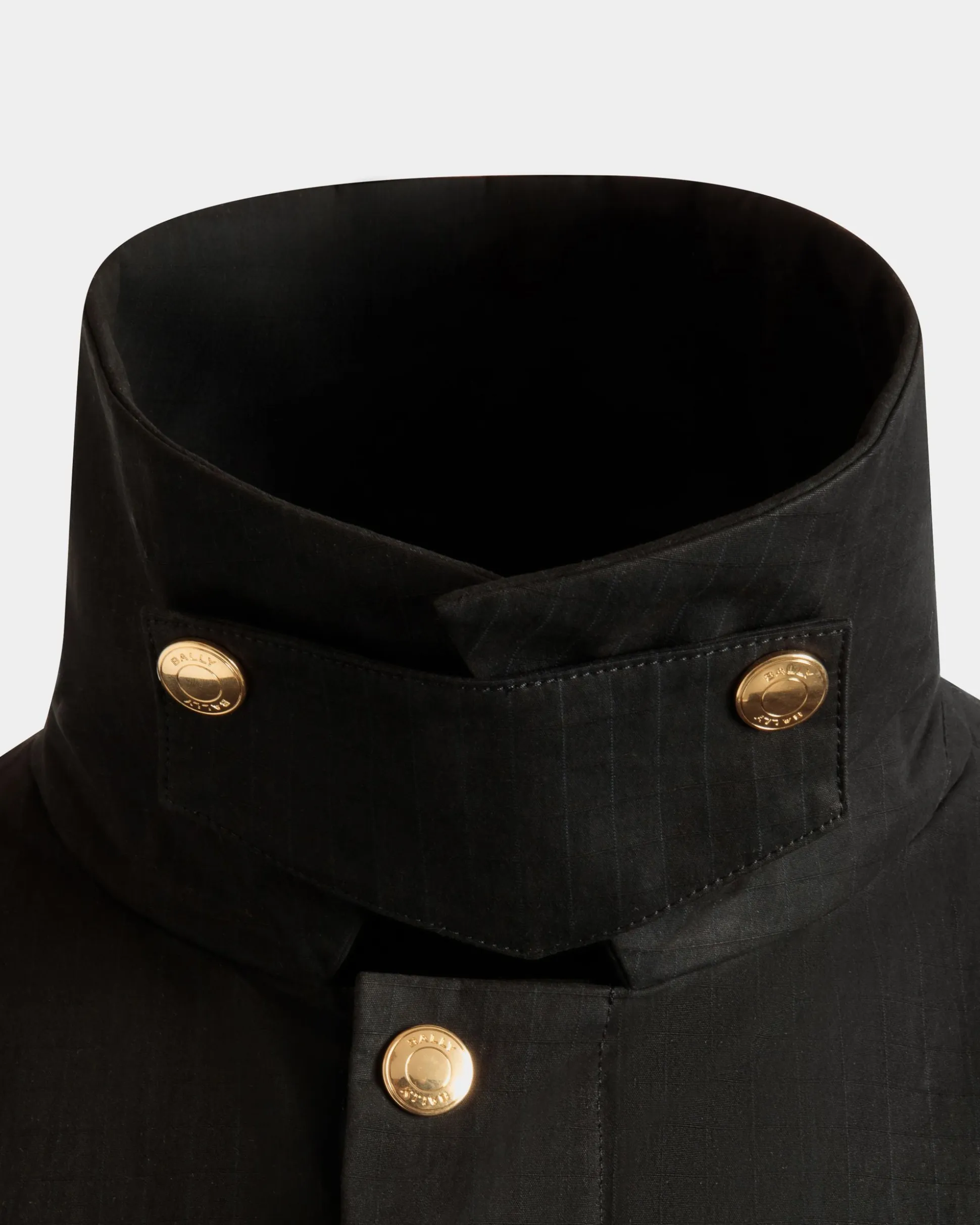 Parka in Black Nylon