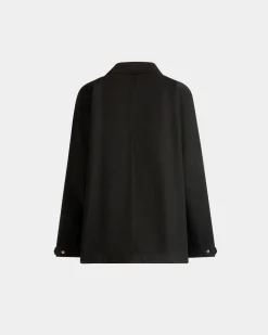 Parka in Black Nylon