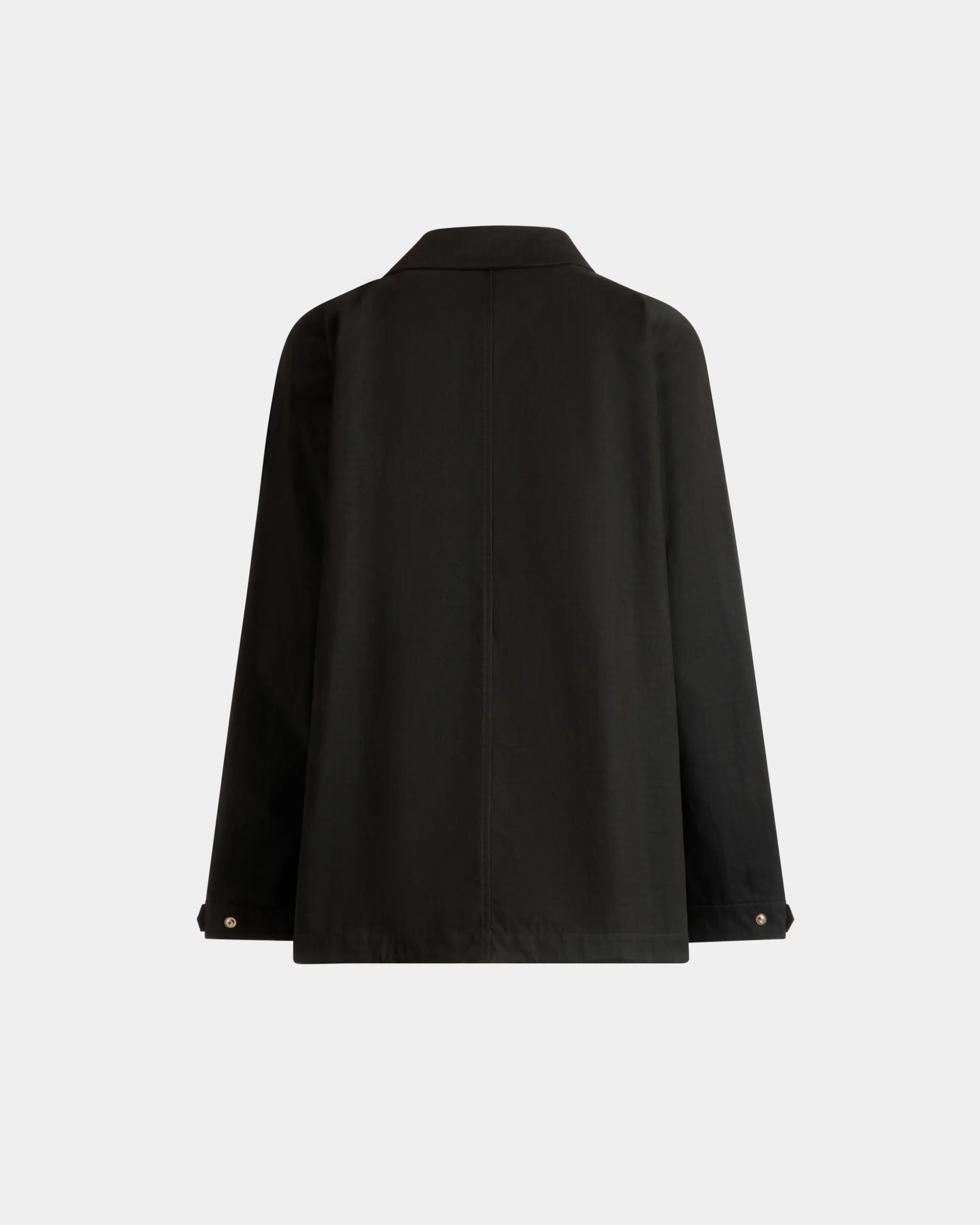 Parka in Black Nylon