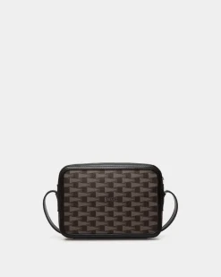 Pennant Crossbody Bag in Black Pennant Motif