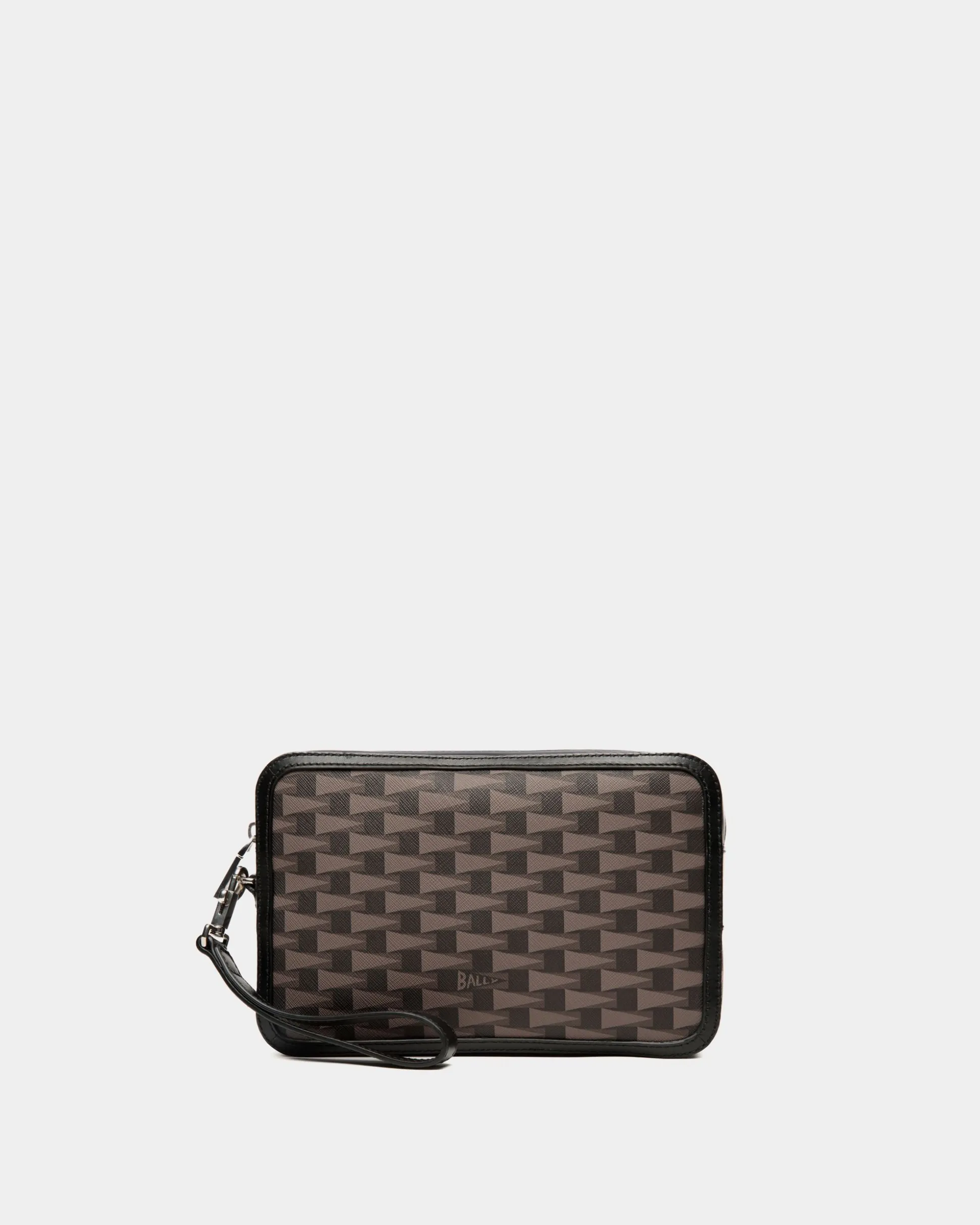 Pennant Pouch in Black Pennant Motif