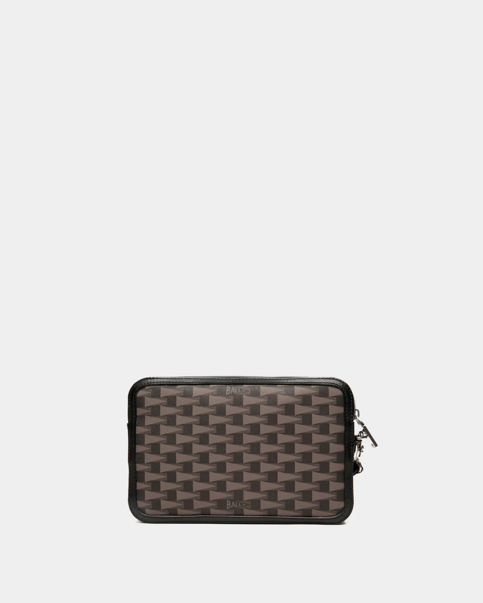 Pennant Pouch in Black Pennant Motif