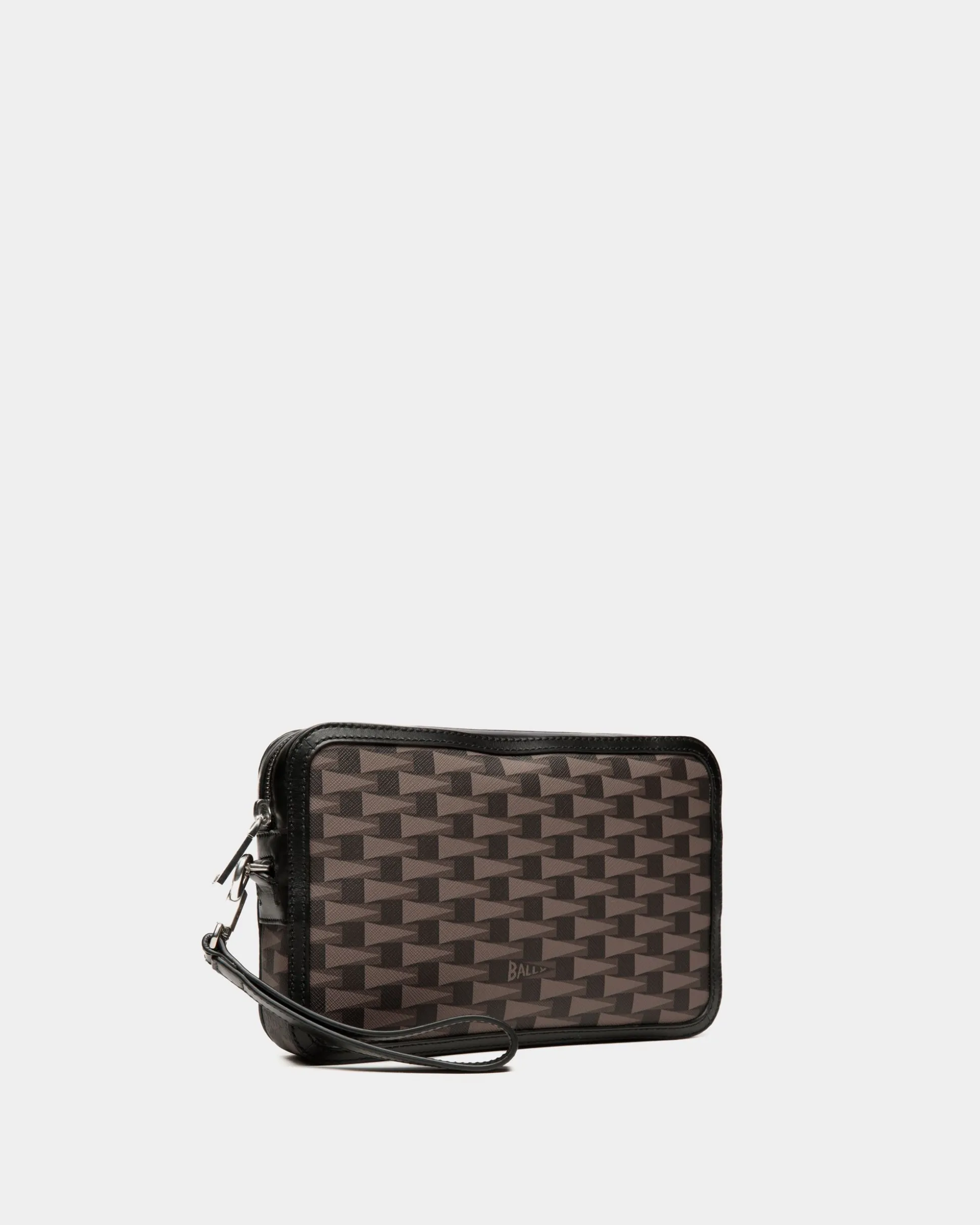 Pennant Pouch in Black Pennant Motif