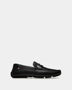 Pilot Driver In Black Grained Leather
