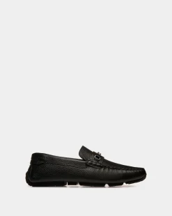 Pilot Driver In Black Grained Leather