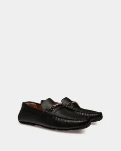 Pilot Driver In Black Grained Leather