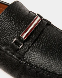 Pilot Driver In Black Grained Leather