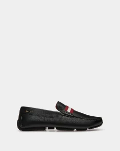 Pilot Driver In Black Grained Leather