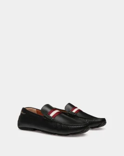 Pilot Driver In Black Grained Leather
