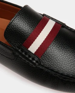 Pilot Driver In Black Grained Leather