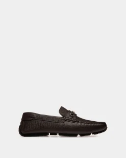 Pilot Driver In Ebano Grained Leather