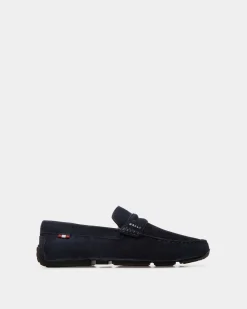 Pilot Driver in Navy Blue Suede