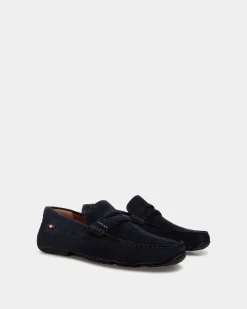 Pilot Driver in Navy Blue Suede