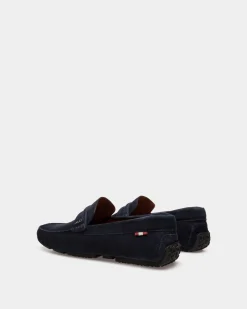Pilot Driver in Navy Blue Suede