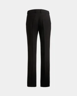 Pleated Pants In Dark Grey Wool