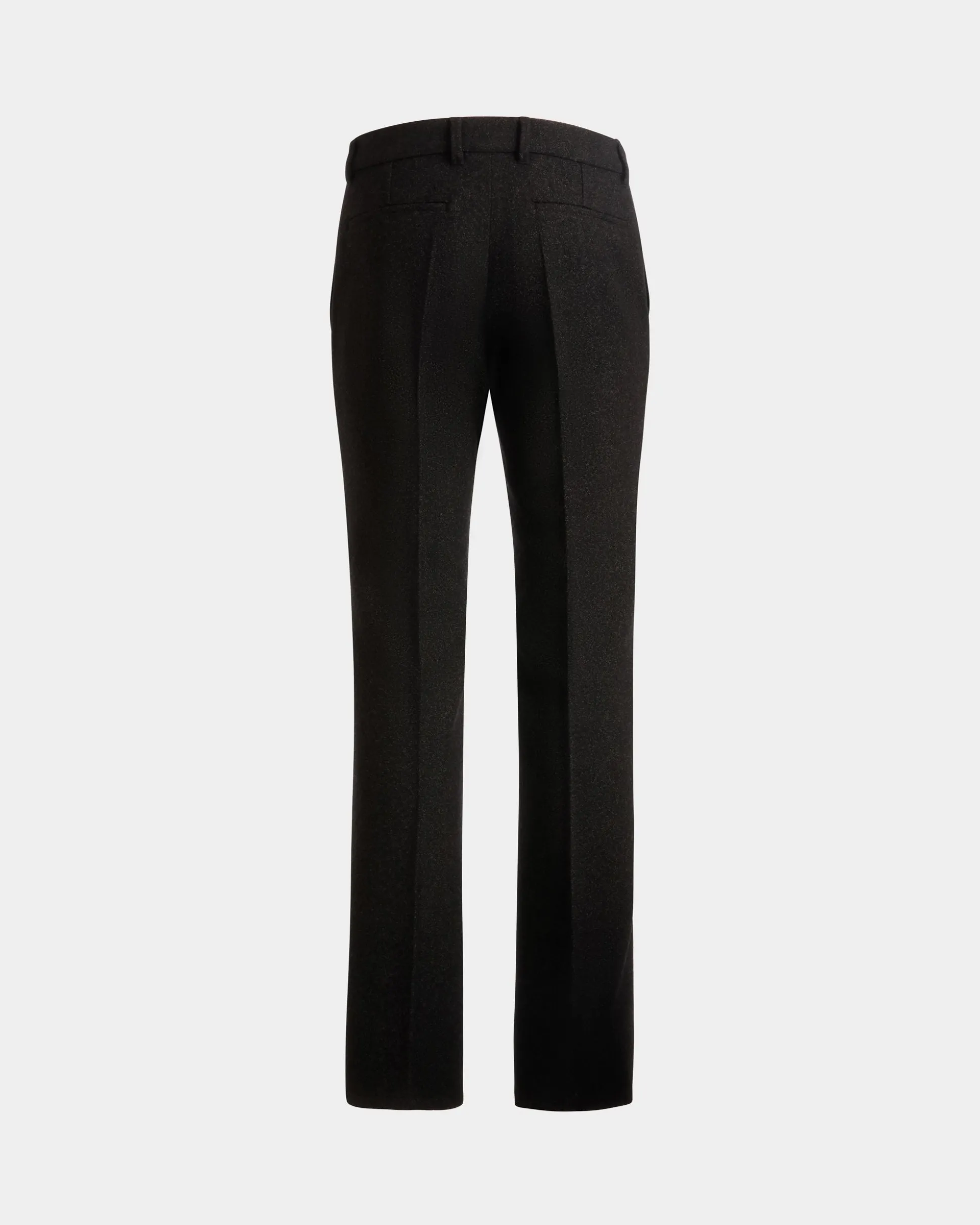 Pleated Pants In Dark Grey Wool