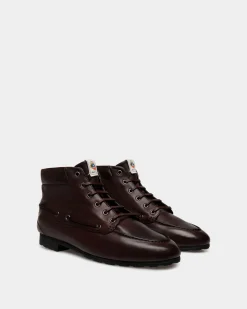 Plume Bootie In Ebano Leather