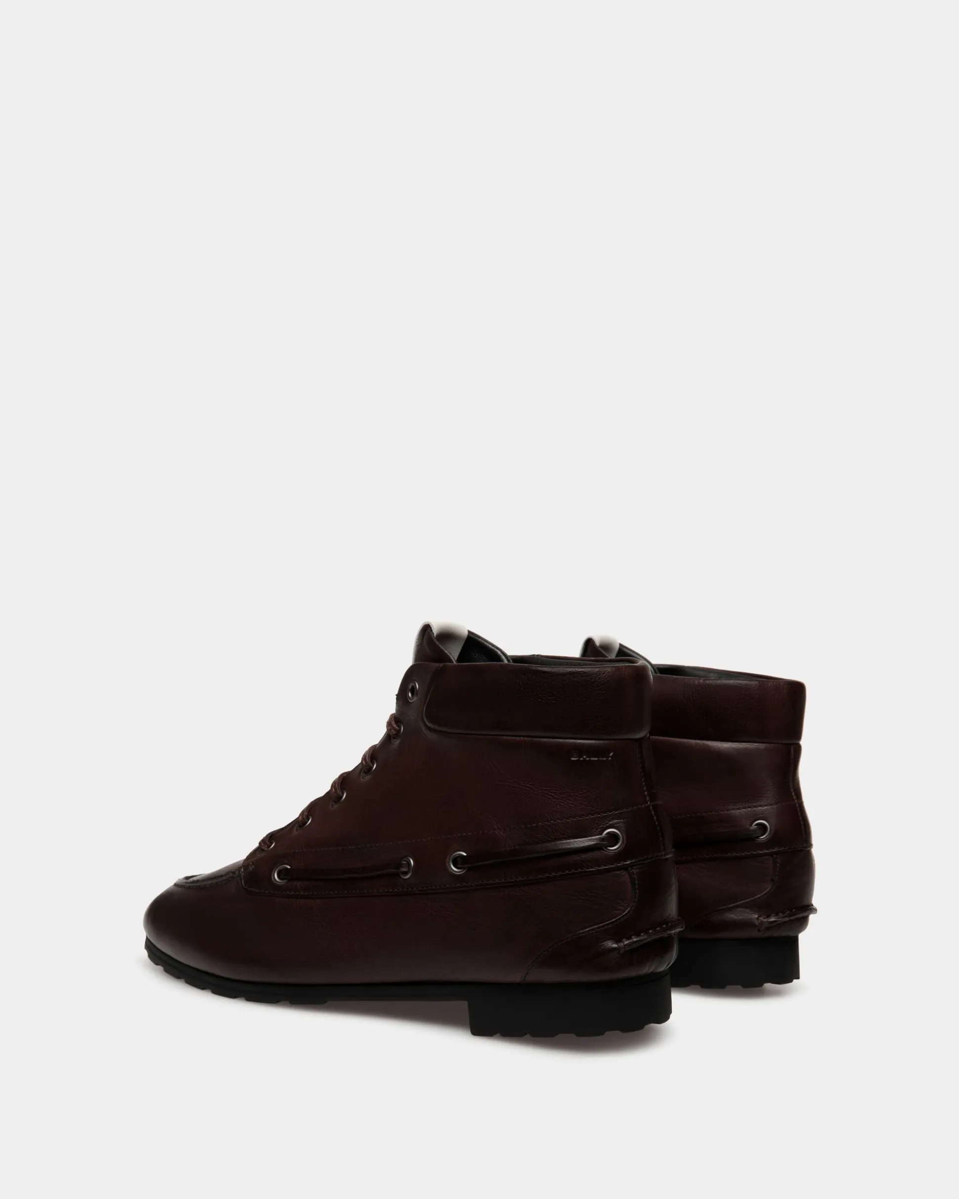 Plume Bootie In Ebano Leather