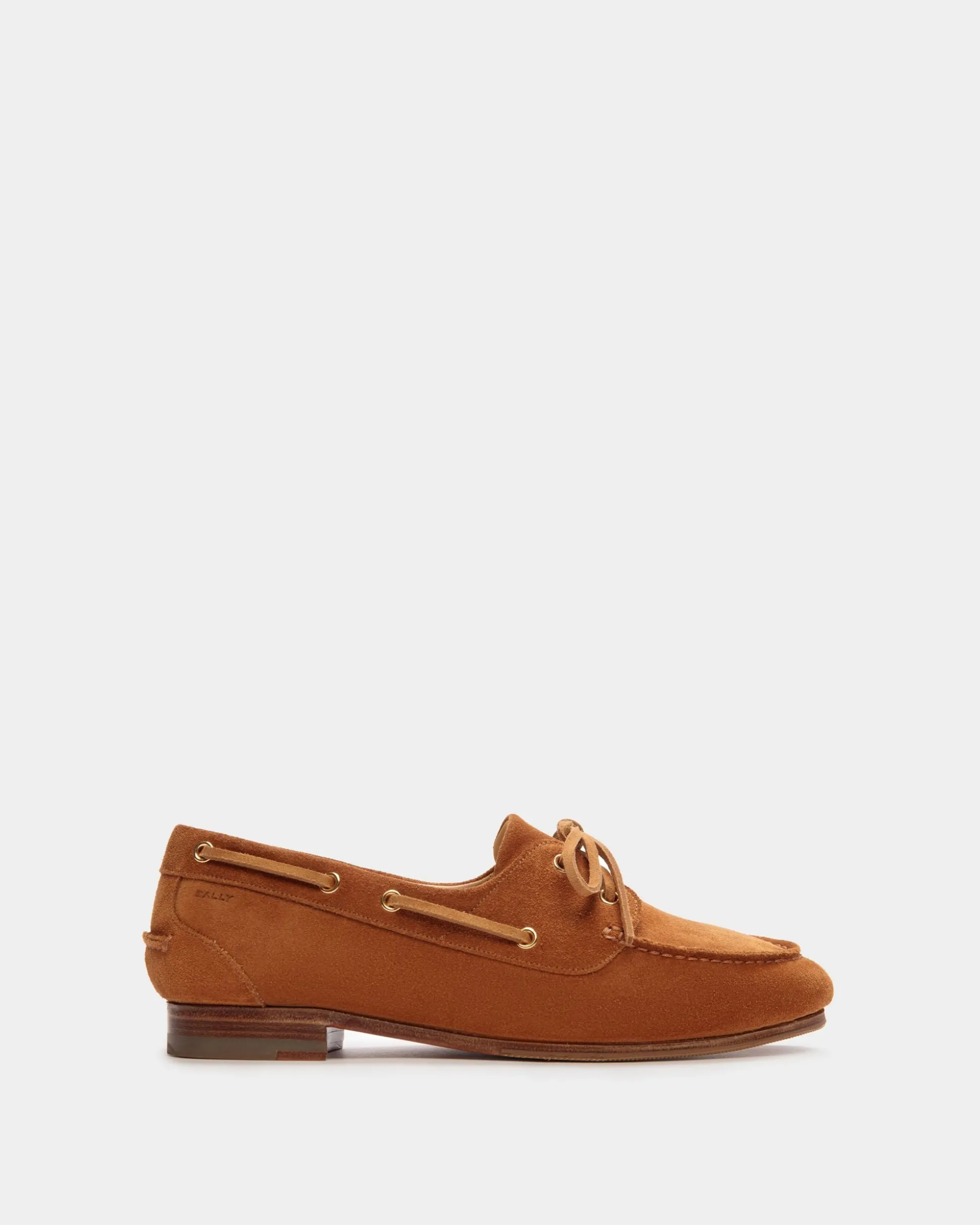 Plume Moccasin in Brown Suede