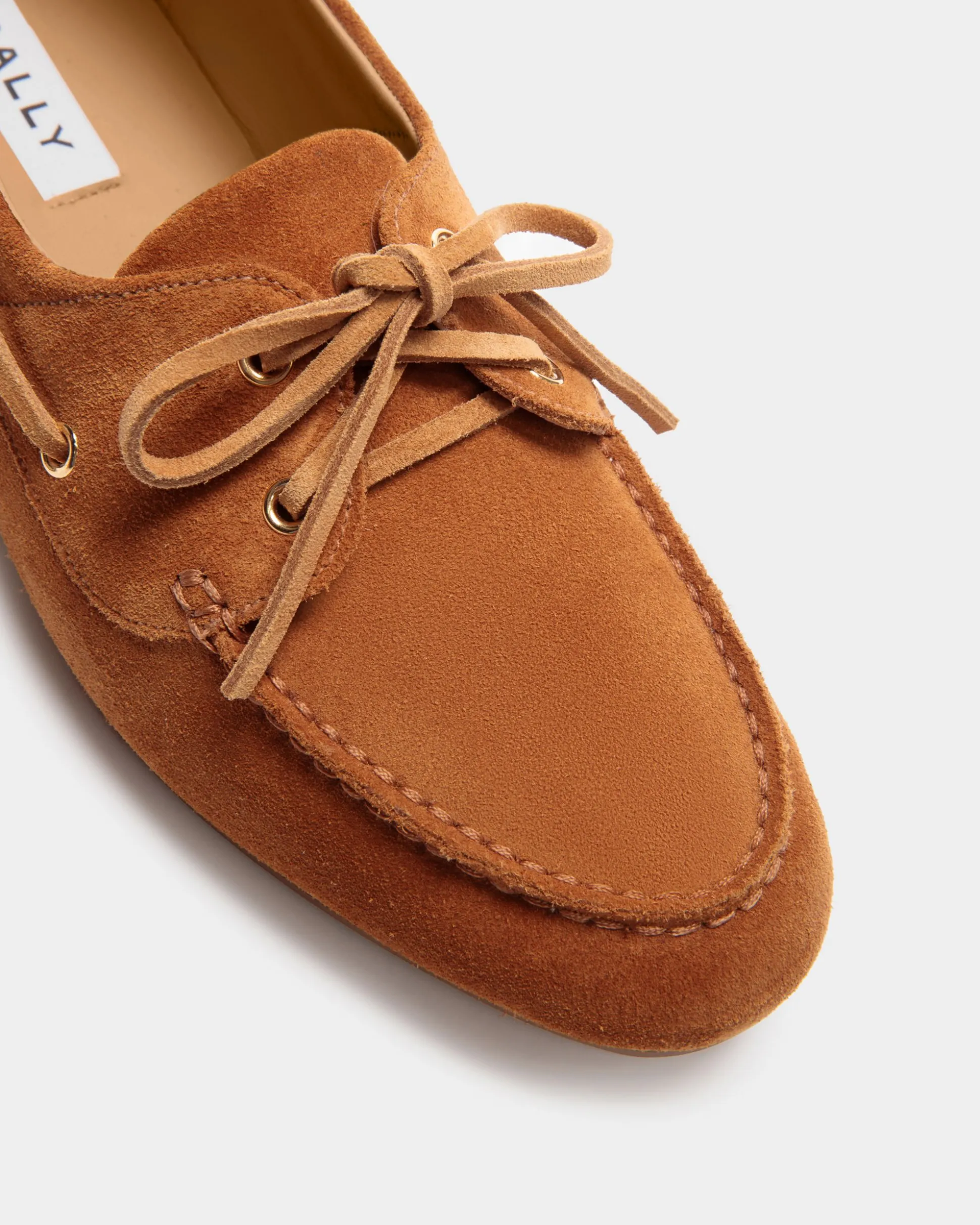 Plume Moccasin in Brown Suede