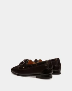 Plume Moccasin in Dark Brown Leather