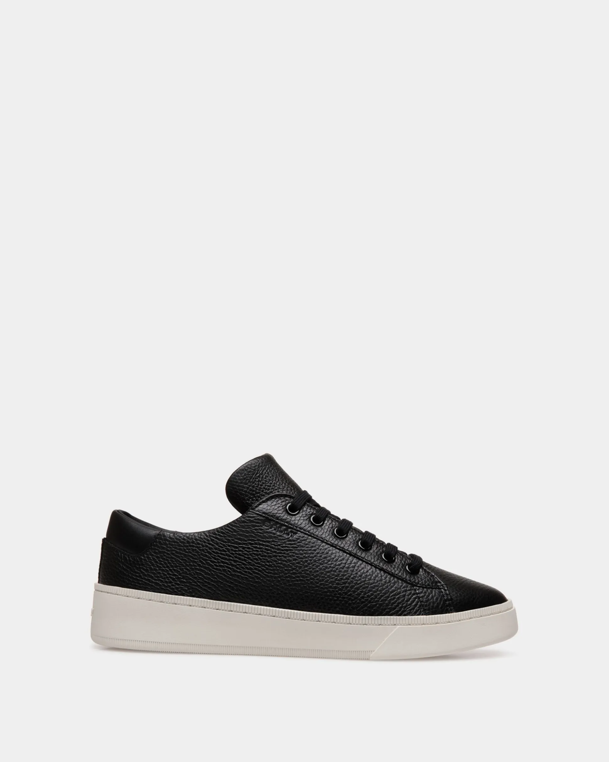 Raise Sneaker In Black Grained Leather