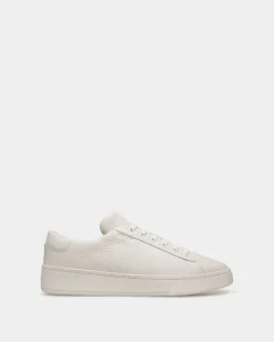 Raise Sneaker In White Grained Leather