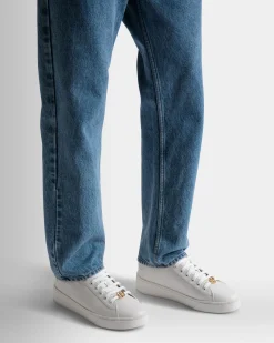 Raise Sneakers In White Leather