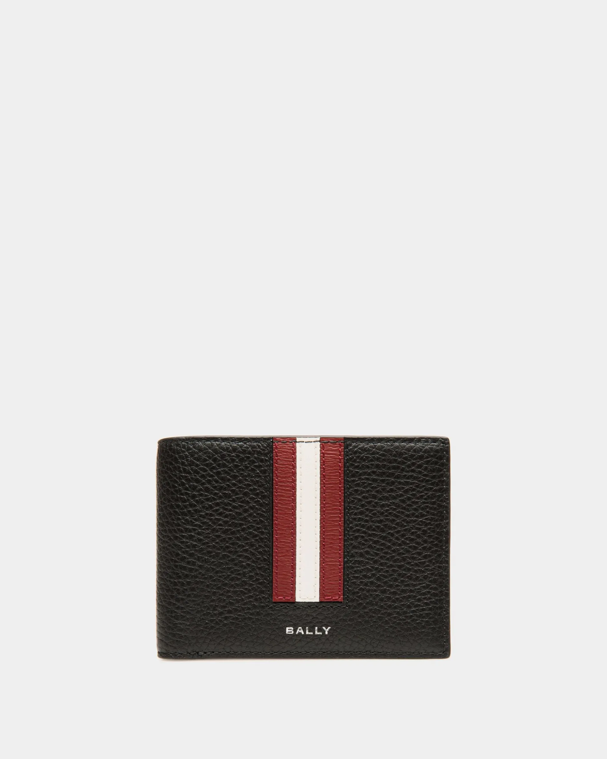 Ribbon Bifold In Black Leather