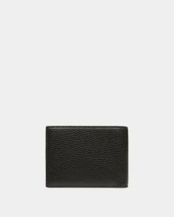 Ribbon Bifold In Black Leather