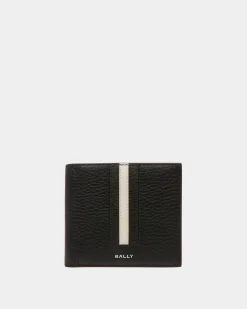 Ribbon ID Coin Wallet In Black Leather