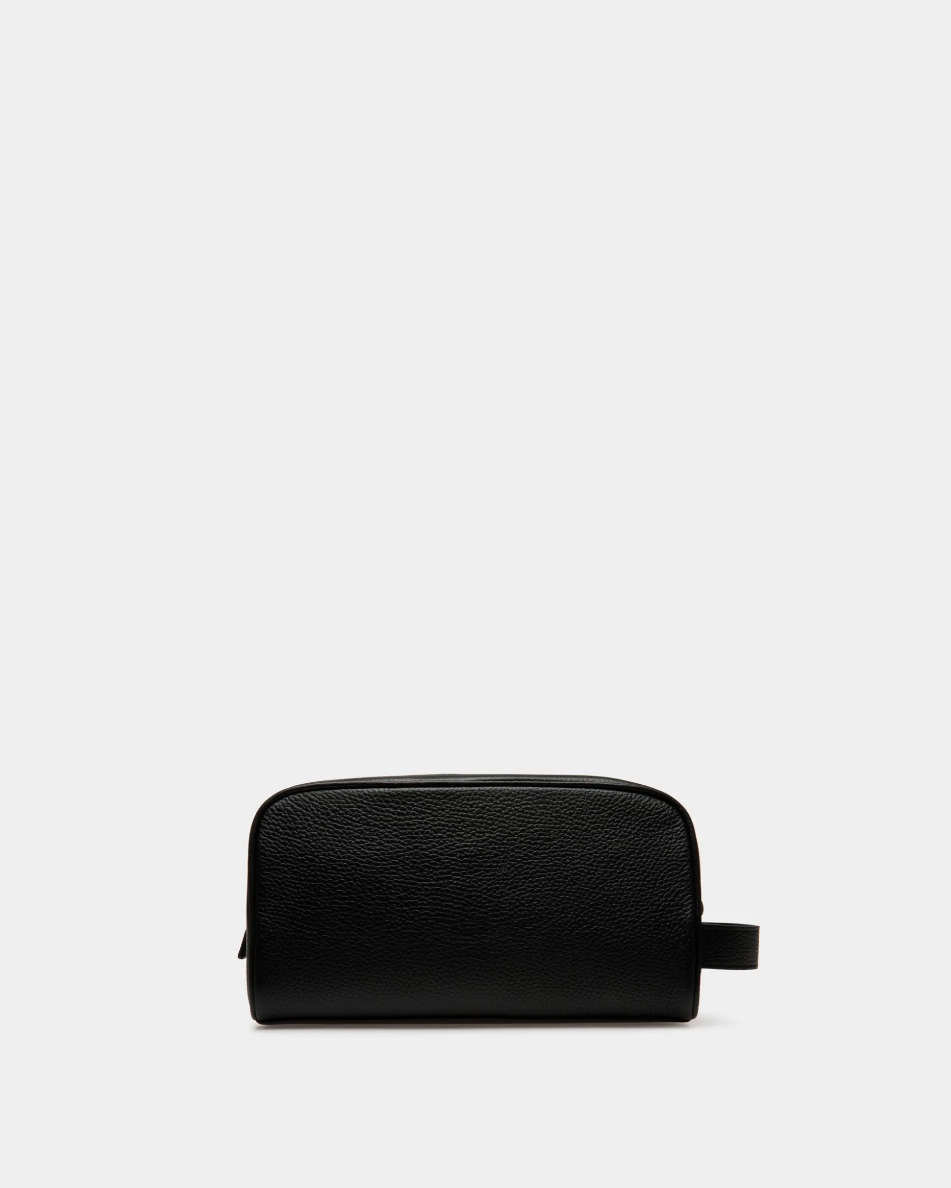 Ribbon Necessaire In Black Leather