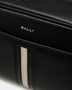Ribbon Necessaire In Black Leather