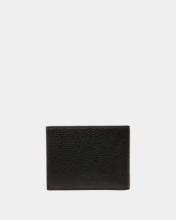 Ribbon Wallet In Black Leather