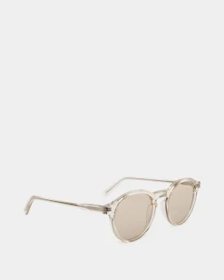 Round Sunglasses in Champagne