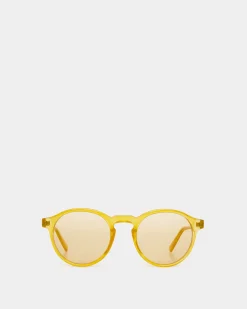 Round Sunglasses in Honey