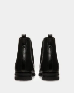 Scavone Men's Leather Boot In Black