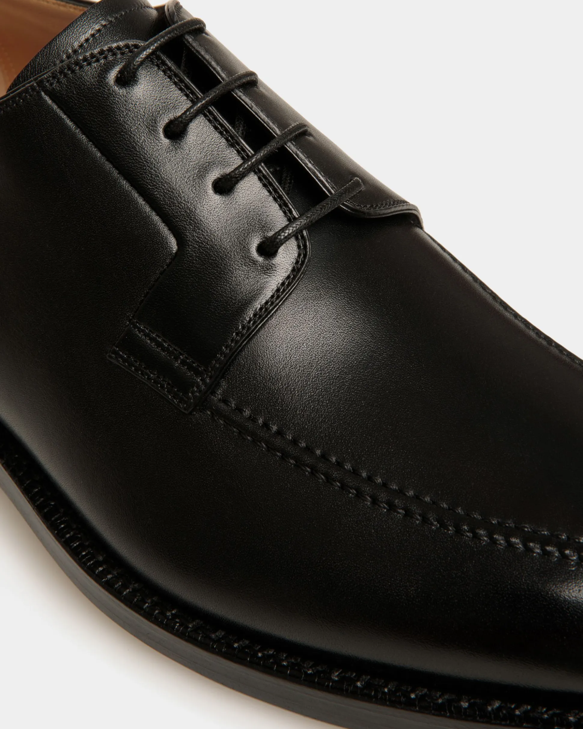Schoenen Derby In Black Leather