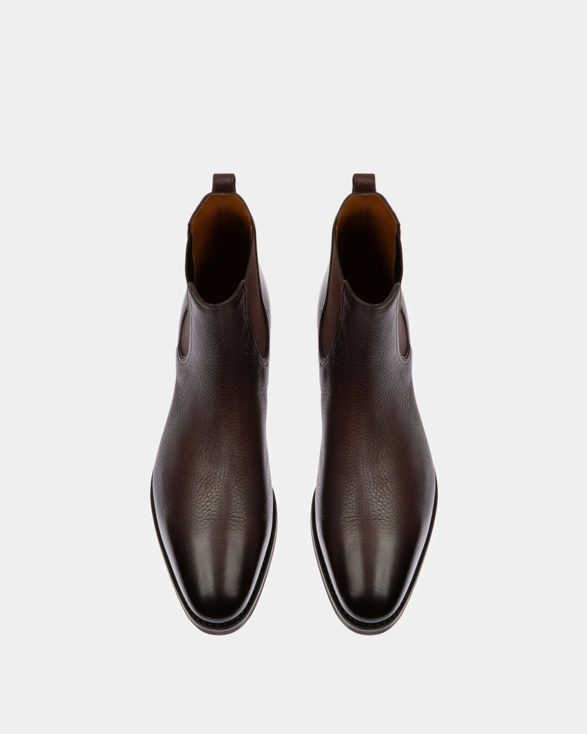 Scribe Novo Booties In Coffee Leather