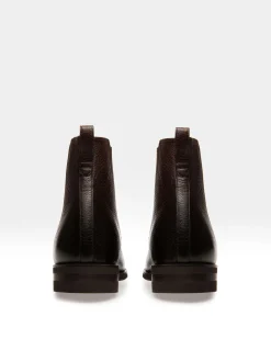 Scribe Novo Booties In Coffee Leather