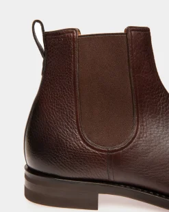 Scribe Novo Booties In Coffee Leather